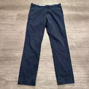 Polo Ralph Lauren Pantalone Uomo 32 Blu Chino Vestibilità Dritta 32x29 Tasche Elasticizzato - Foto 1 di 12