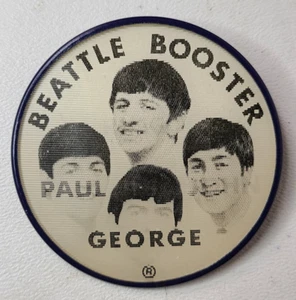 The Beatles 1964 Beattle Booster Button Vari Vue Flasher mal escrito - Imagen 1 de 9