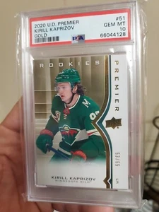 KIRILL KAPRIZOV 2020-21 UD PREMIER GOLD ROOKIE SSP #D 53/65 PSA 10 POP 2 WILD🔥 - Bild 1 von 1