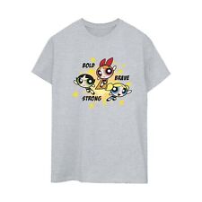 The Powerpuff Girls - Camiseta Girls Bold Brave Strong de Algodón para Mujer