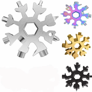 18 in 1 Snowflake Multi Tool Stainless Portable Steel Multi Tool for Outdoor - Picture 1 of 10