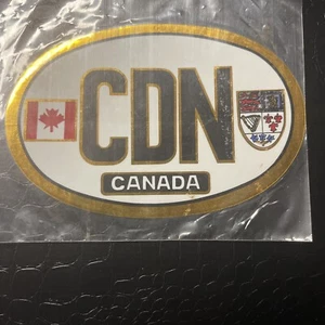 Vintage  KINGS International Stick-On Aluminum Foil Decal “ CANADA 🇨🇦 “ - Picture 1 of 3