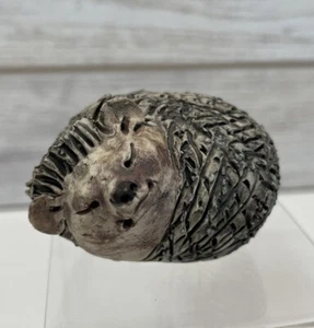 Studio Pottery Small Ceramic Sleeping Hedgehog Animal Figurine Adorable - Picture 1 of 7