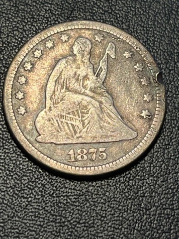 1875 Seated Liberty Quarter G Cover