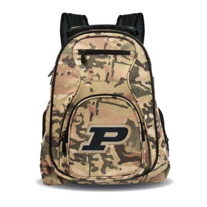Mochila camuflada Boilersmarkers | Mochila camuflada para computadora portátil Purdue Boilermakers - Imagen 1 de 2