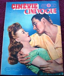 ERROL FLYNN, Ida Lupino COVER for Cv/Cv (6/1/48) movies Jean Marais J. Blair - Imagen 1 de 4