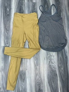 Lululemon Athletica forrado 6 y tanque azul brillante conjunto para mujer C120 - Imagen 1 de 14