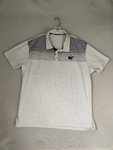 Camisa Penn State Nittany Lions Adulto XXL 2XL Gris Rayas Polo Coliseo - Imagen 1 de 9