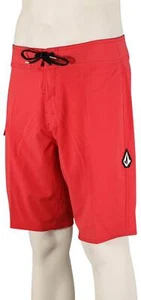 Pantalones cortos de tabla Volcom Lido Solid Mod - rojo carmín - nuevos - Imagen 1 de 1