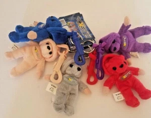 Vintage 2000 NSYNC Mini Bear Clips Rare Set. - Picture 1 of 2