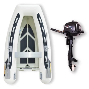 2.7m HYPALON ISLAND INFLATABLE RIB BOAT + 2.6HP PARSUN OUTBOARD ✱ PACKAGE DEAL ✱ - Picture 1 of 10