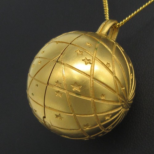 HERMÈS HERMES Zodiaco Ciondolo Top Collana Donna Accessorio Sfera Motivo Corpo Celeste