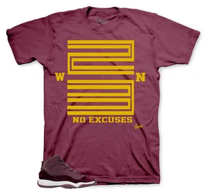 Shirt To Match Jordan 11 Heiress Velvet Maroon Shoes - Win 23 Sneaker Tee - Picture 1 of 3