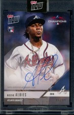 2018 Topps Now Postseason #PS-47A Ozzie Albies Auto RC Autograph #d /99