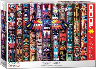 Totem Poles 1000 Piece Jigsaw Puzzle Eurographics New - Image 1 of 3