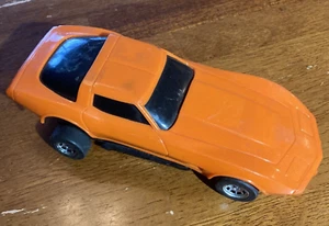 Buddy L Rev Em Up Racer Rebel Chevy Corvette Vintage 1980 Orange - Picture 1 of 5