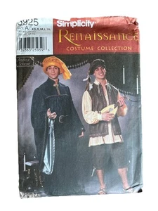 Simplicity 17th Century Men/Teen Renaissance Costume sew pattern #5925 XS-XL S - Picture 1 of 7