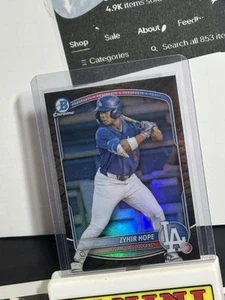 2025 Bowman Chrome Prospects Zyhir Hope Reptilian Refractor BCP-2 Dodgers - Picture 1 of 2