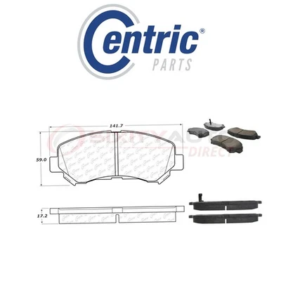 Centric C-TEK Ceramic Disc Brake Pads for 2007-2008 Nissan Sentra 2.5L L4 - uh Foto 1 de 4