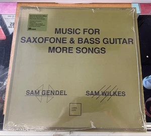 Sam Gendel/Wilkes: Music for Saxofone & Bass Guitar More Songs LP SEALED, Beige - Picture 1 of 2
