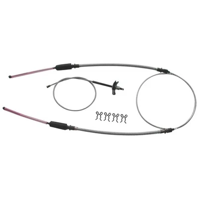 Kit de cables de freno de estacionamiento con herrajes Chevrolet Corvette 1967-79 acero inoxidable Foto 1 de 4