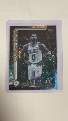 Jayson Tatum 2025 Topps Black Friday/99 Blackout Parallel Mint Boston Celtics Foto 1 de 3