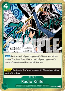 Radio Knife OP10-041 Rare | Royal Blood | One Piece TCG | NM - Picture 1 of 1