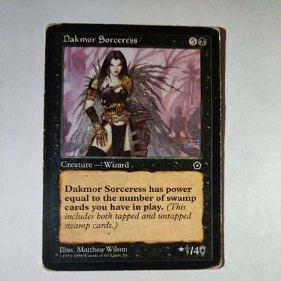 MTG Dakmor Sorceress from Portal: Second Age! Heavily played  - Image 1 of 4