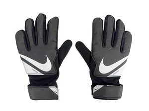 Nike Match Juniors Football Goalkeeper Gloves Size 3, Black, White, New - Picture 1 of 12