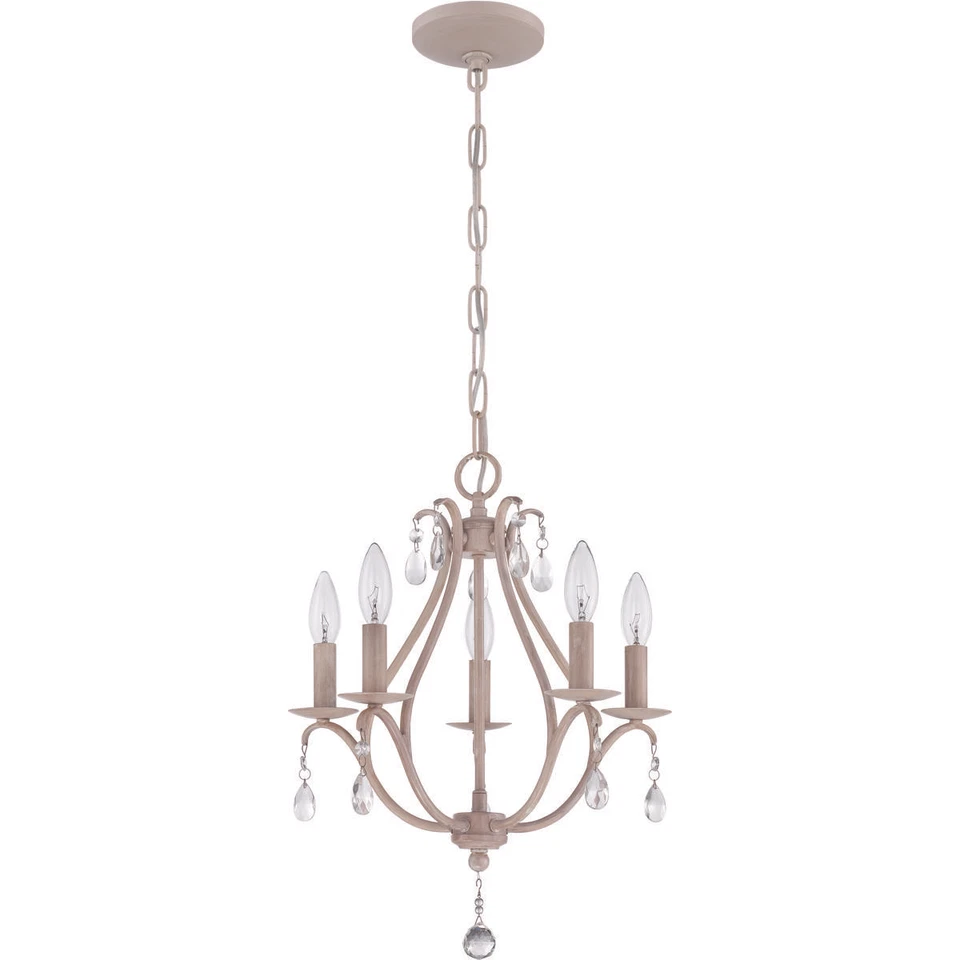 Mini araña de lino antigua hecha a mano 1015C-ATL Jeremiah Foto 1 de 1