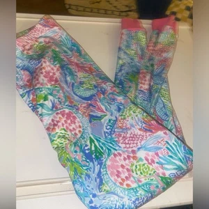 Lilly pulitzer for pottery barn mermaid cove pajamas pants for girls size 10 - Picture 1 of 5