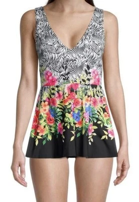 JOHNNY WAS size:XL Rose Skirted One Piece - Image 1 of 4