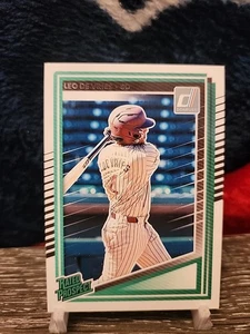 2025 Panini Donruss Baseball Leo De Vries Rated Prospect #148 San Diego Padres - Picture 1 of 2