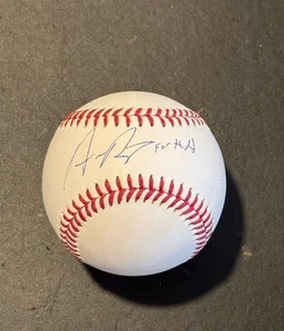 AUSTIN RILEY ATLANTA BRAVES FIRMATO MAJOR LEAUGE BASEBALL BECKETT BAS "FOR THE A" - Foto 1 di 2