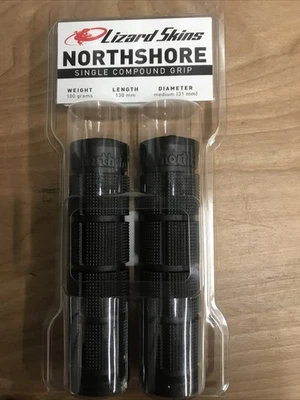 Lizard Skins Northshore Single Comp Grips, Black - Image 1 of 3