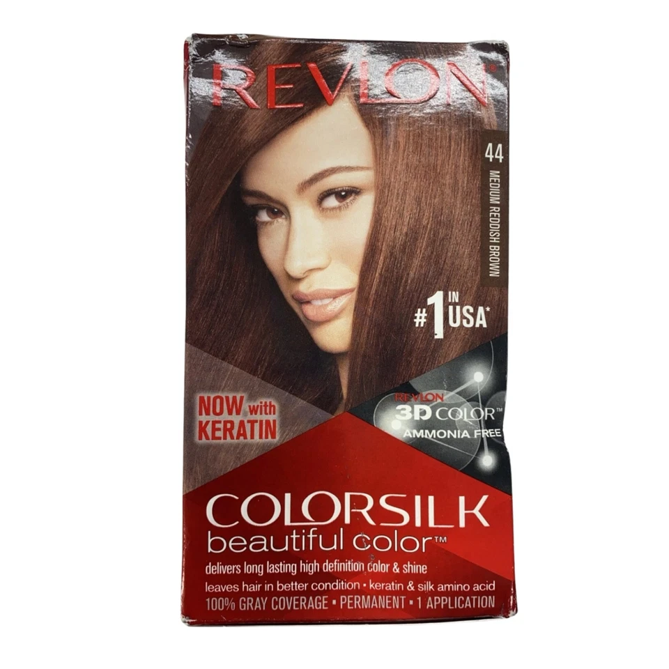 Revlon Colorsilk Permanent Hair Color 44 Medium Reddish Brown