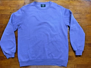 Lavender Purple H&M Sweatshirt Relaxed Fit Crewneck Sweater Mens Size Large Crew - Picture 1 of 3