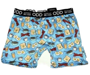Calzoncillos boxer STAND OUT BE ODD BREAKFAST huevos de tocino café tostado cereal para hombre XL - Imagen 1 de 1