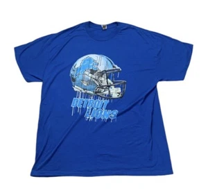 Detroit Lions NFL Football Shirt XL Adult T Amon St Brown Royal Blue - Picture 1 of 9