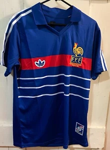 France 1984 European Champions Retro football Shirt Jersey Euro 80s Les blues - Picture 1 of 12