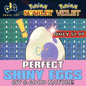 ONLY $1.99 PER EGG: ALL SHINY EGGS 6IV ✨ GOOD NATURE! POKEMON SCARLET VIOLET - Picture 1 of 9