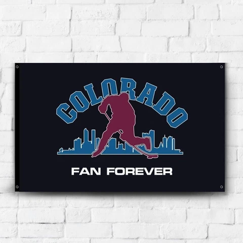 Colorado Avalanche Fan 3x5 ft Flag NHL Ice Hockey Team Champions Gift Banner Cover