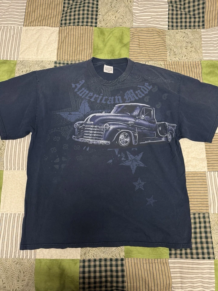 Camiseta De Colección American Pride Clásica Low Rider Talla XXL Azul Homies Y2K Azul Foto 1 de 4