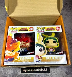 Funko Pop My Hero Academia Gamestop Box - Deku #494 & Endeavor #495 NEU. IN HAND - Bild 1 von 12