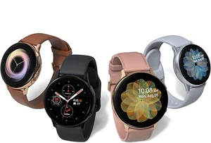 Samsung Galaxy Watch Active2 Sm-r835 40mm Gps+Cellular Stainless Steel Very Good - Picture 1 of 7
