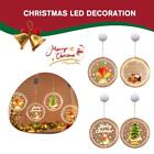 Christmas LED Light Pendant Decoration 2D Round Merry Christmas Pendant' A3O7