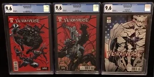 VENOMVERSE #1,#2,#5 VARIANTE DE VENENO DE PAR TODO CLASIFICADO CGC 9,6 casi nuevo + WP MARVEL 2017 - Imagen 1 de 5