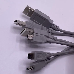 3 Pcs  5 Feet Mini USB To USB  5 Pin Fast Data Sync Lead Charger Camera PC - Picture 1 of 4