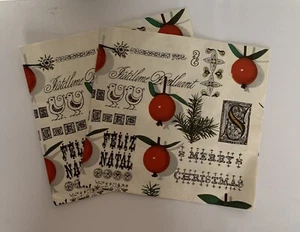 Vintage Christmas wrapping paper sheets 2 Sheets Never Been Used - Picture 1 of 5