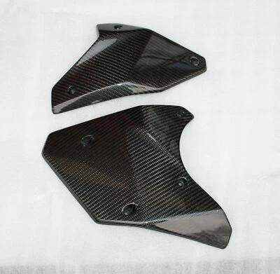 Cubiertas laterales para motor Kawasaki H2 100 % carbono brillante Foto 1 de 2